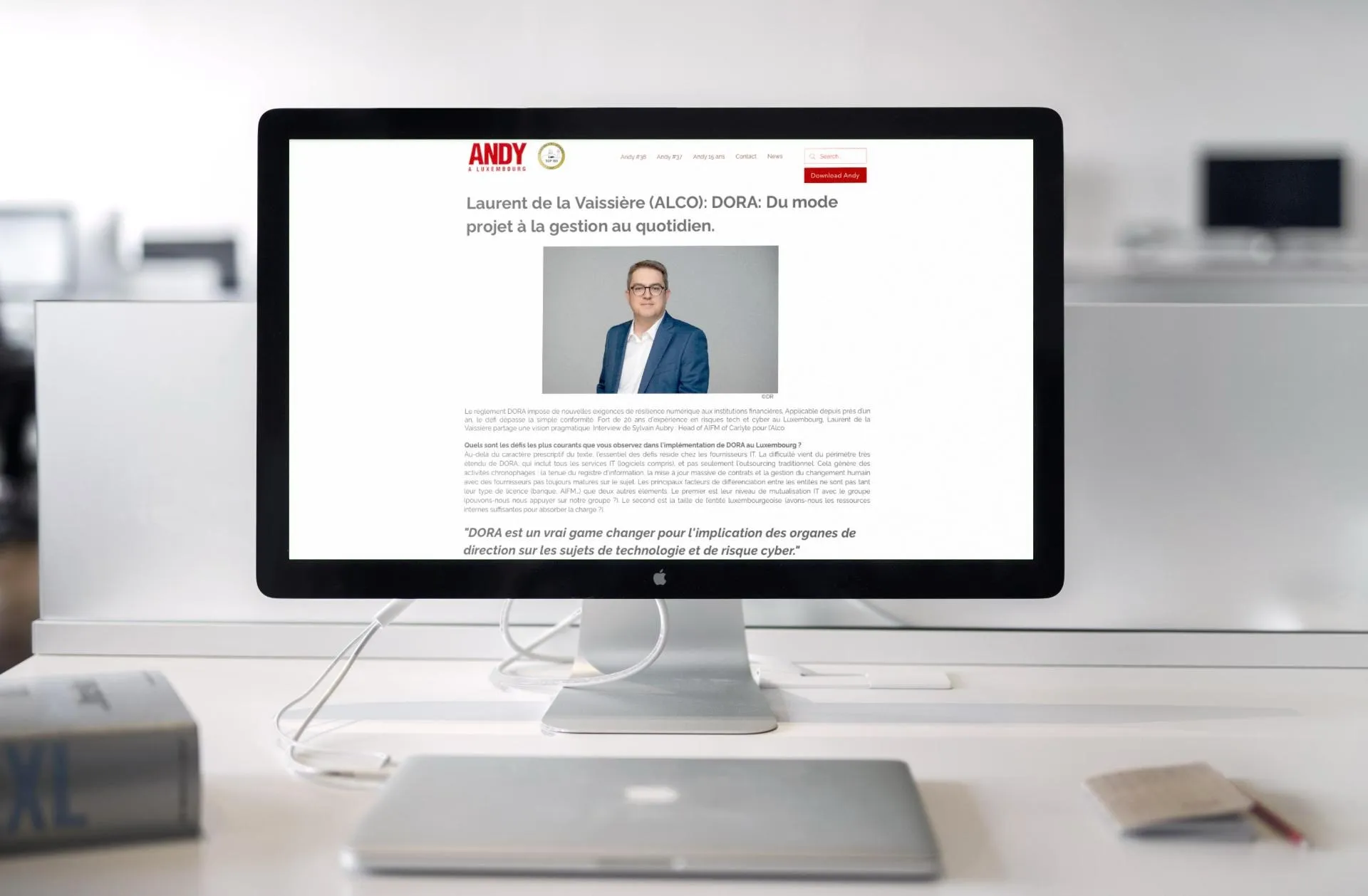Andy à Luxembourg article